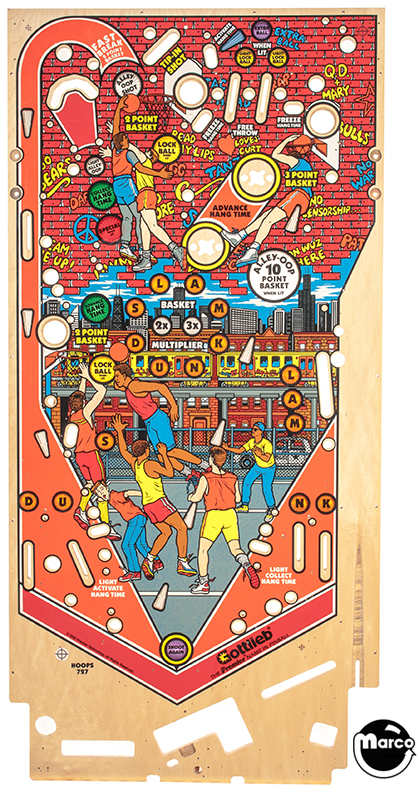 HOOPS (Gottlieb) Playfield