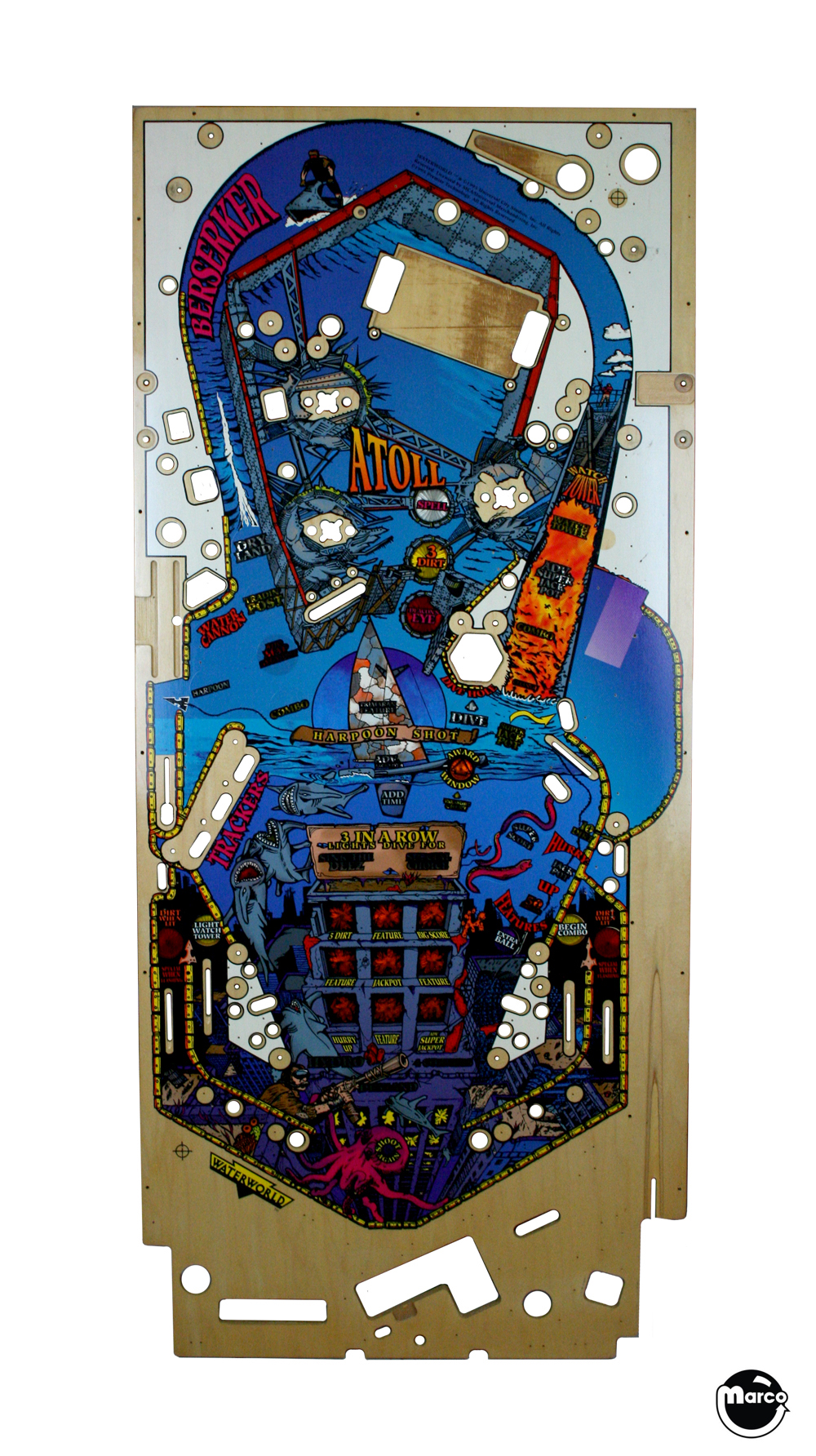 WATERWORLD (Gottlieb) Playfield
