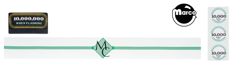 MONTE CARLO (Gottlieb 1987) Decal set