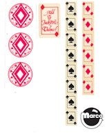 DIAMOND LADY (Gottlieb) Decal set