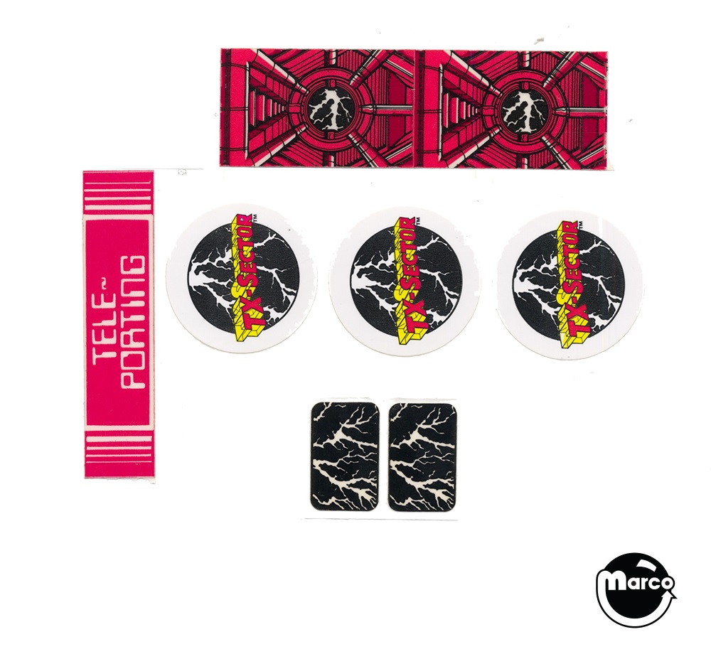 GTB-DL712 - TX SECTOR (Gottlieb) Decal set - Marco Specialties