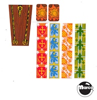EXCALIBUR (Gottlieb) Decal set 19 piece