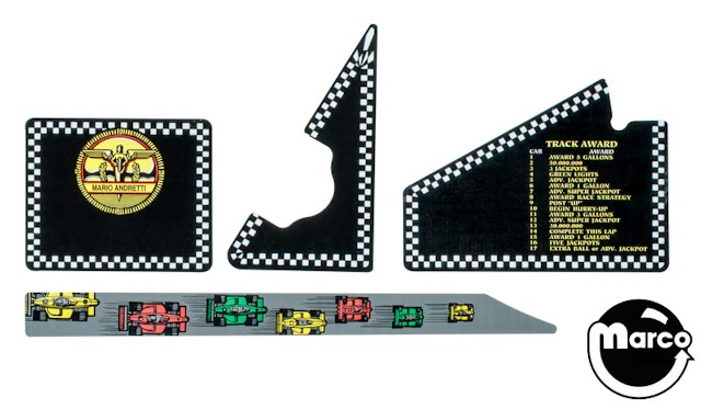 MARIO ANDRETTI (Gottlieb) Decal set