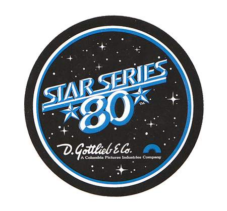 Coin door decal Gottlieb "Star 80"