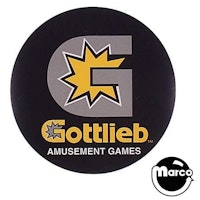 Coin door decal Gottlieb&reg; black