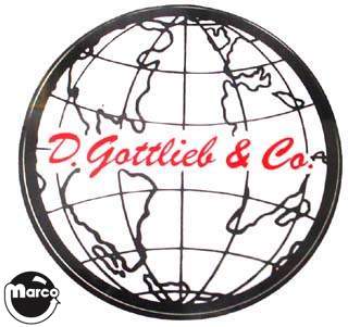 Coin door decal Gottlieb early Globe A17050A