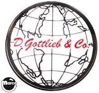 Coin door decal Gottlieb&reg; early Globe