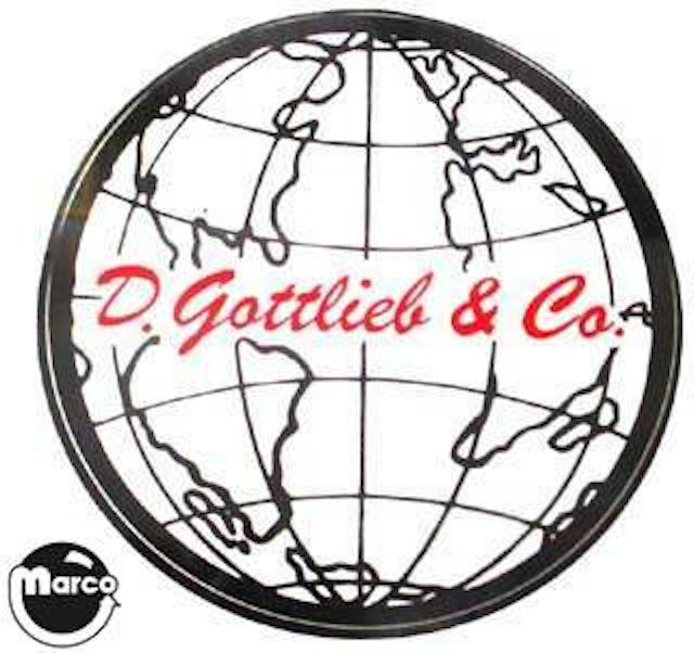 Coin door decal Gottlieb early Globe A17050A