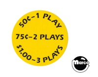 Apron decal Gottlieb System 3 prices
