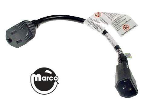 AC power cord - service extension cable  12 inch 5850-14052-00
