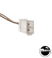 Cable - 2 pin general flasher 8 inch