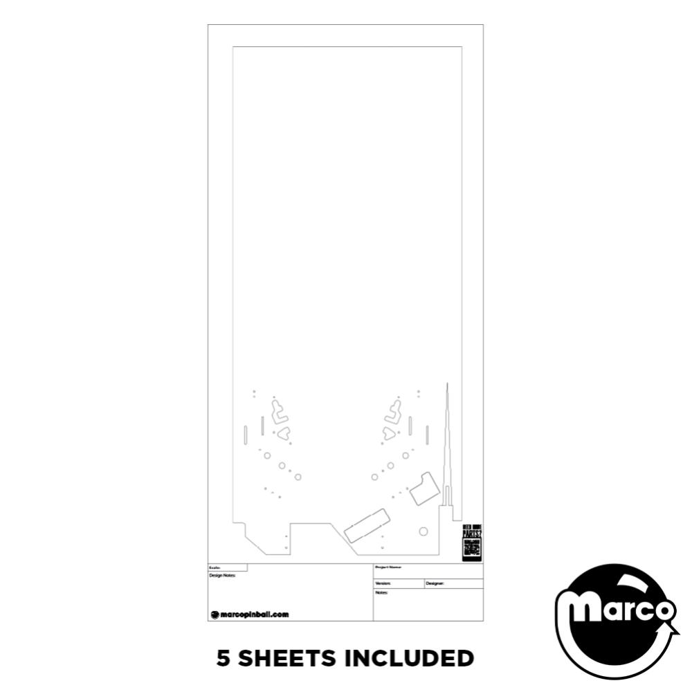 Home Brew White Wood Blank Layout Paper - Stern