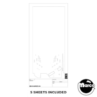 White Wood Blank Playfield Layout Paper Modern Stern