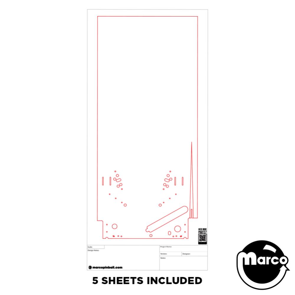 Home Brew White Wood Blank Layout Paper - WMS