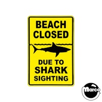 JAWS (STERN) CLOSED BEACH SIGN MOD