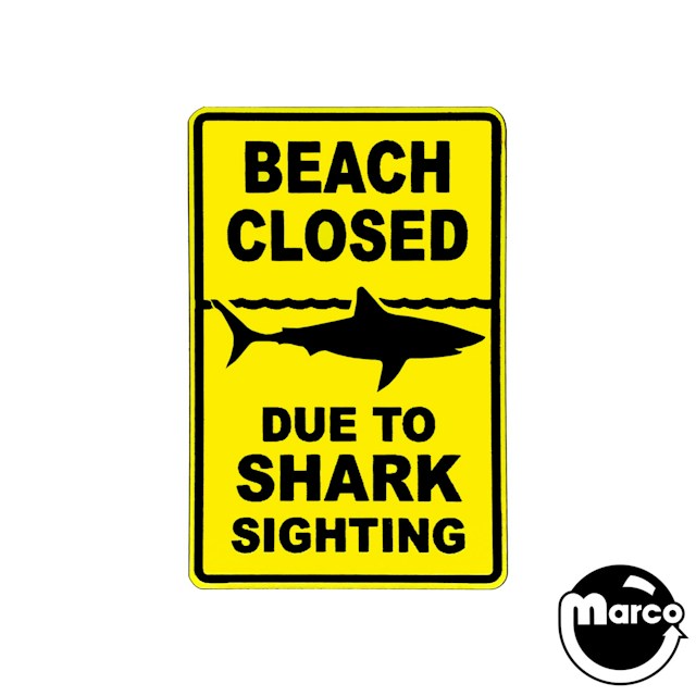 JAWS (STERN) CLOSED BEACH SIGN MOD