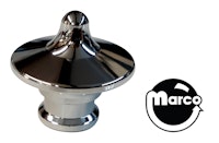 Ball shooter knob point chrome