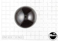 Ball shooter knob plastic sphere black