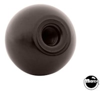 Ball shooter knob plastic sphere black