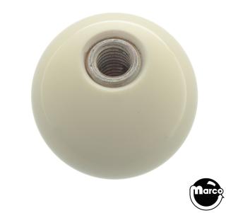 Ball shooter knob sphere white plastic