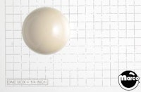 Ball shooter knob plastic sphere white