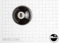 Ball shooter knob plastic 8 Ball