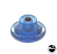 Ball shooter knob plastic blue transparent