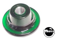 Ball shooter knob plastic green transparent