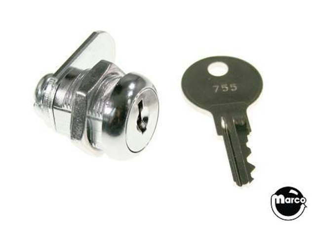 Lock and Cam - 5/8 inch keyed-alike chrome