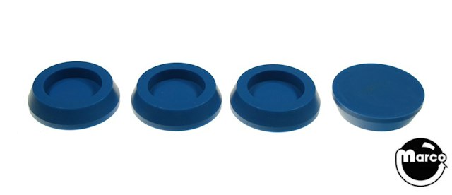 Leg Leveler Cups - Polyurethane 4pc Set - LIGHT BLUE