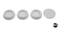 Leg Leveler Cups - Polyurethane 4pc Set - WHITE