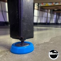 Leg leveler urethane caster - 4 piece set light blue