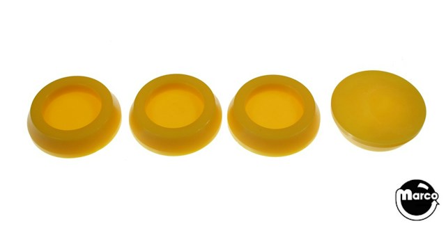 Leg Leveler Cups - Polyurethane 4pc Set - YELLOW