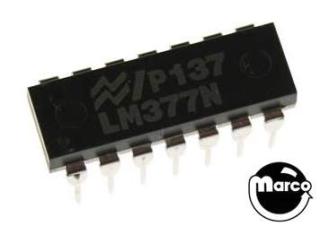 IC - 14 pin DIP dual 2 watt amp