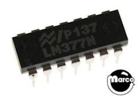 IC - 14 pin DIP dual 2 watt amp