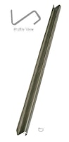Lift Trim Chrome for 1/4 inch backlgass