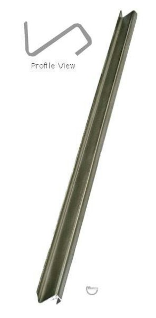 Lift Trim Chrome 1/4" Backglass 25-3/4"