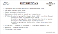 KINGS OF STEEL (Bally) Score Cards (10)