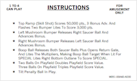 FIREBALL CLASSIC (Bally) Score Cards (5)