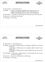 BLACK PYRAMID (Bally) Score Cards