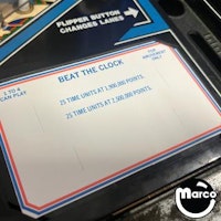 BEAT THE CLOCK (Bally) Score cards