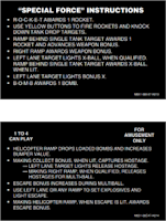 SPECIAL FORCE (Bally) Score Cards (2)