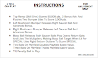 FIREBALL CLASSIC (Bally) Score card Set (5)