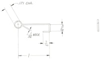 Gate switch wire arm Bally early