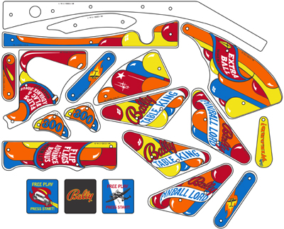 M-1330-114 - WIZARD (Bally) Plastic set - Marco Specialties