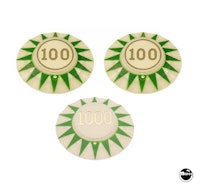 LOST WORLD (Bally) Pop bumper cap set