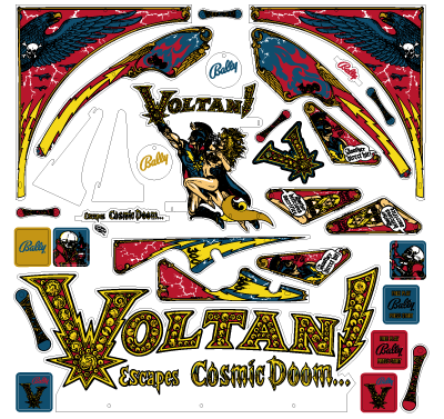 VOLTAN (Bally) Plastic set