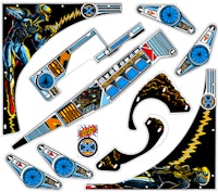 XENON (Bally) playfield plastic set