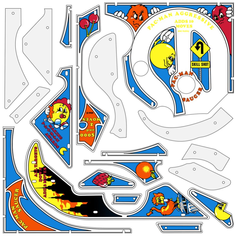 MR & MRS PAC MAN (Bally) Plastic set