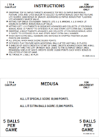 MEDUSA (Bally) Score Cards